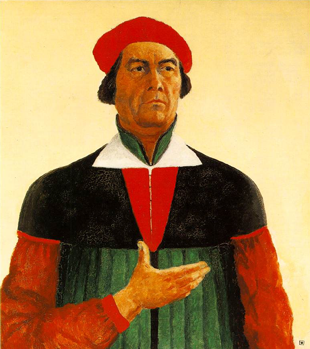 Self-Portrait, Kazimir Malevich, 1933 Self-Portrait, Kazimir Malevich, 1933